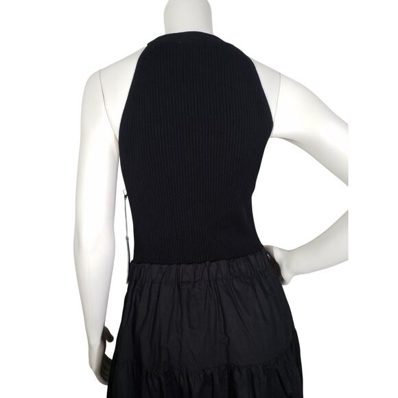 Tart Collections Womens Sz Large Harbor Knit Midi Dress Black Pockets A-Line - Picture 5 of 9